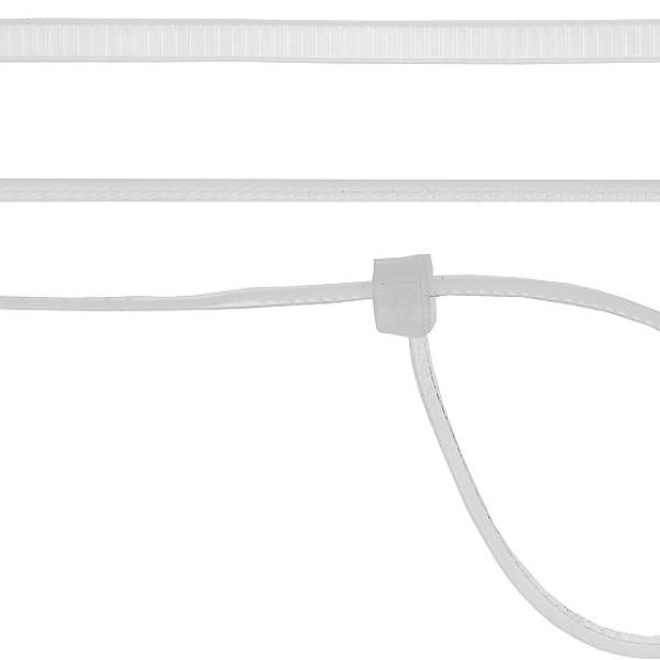 Кабельные стяжки белые ХС-Б, 4.8 x 500 мм, 100 шт,нейлоновые, СИБИН 3786-48-500