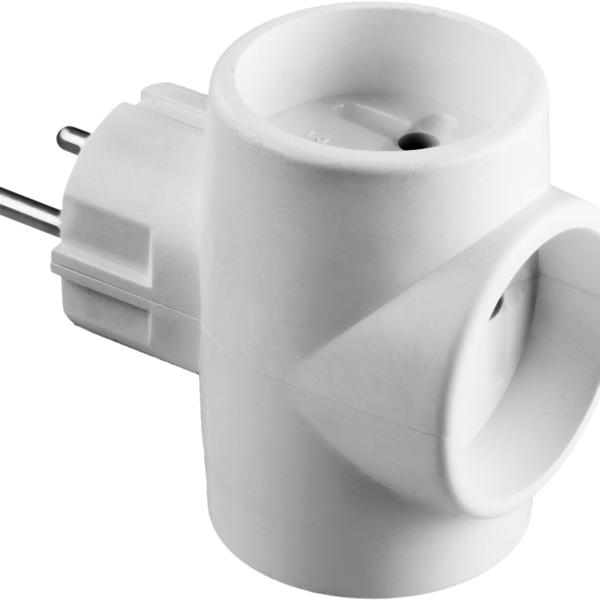 Тройник 3гнезда СИБИН 6А/220В 55097-3