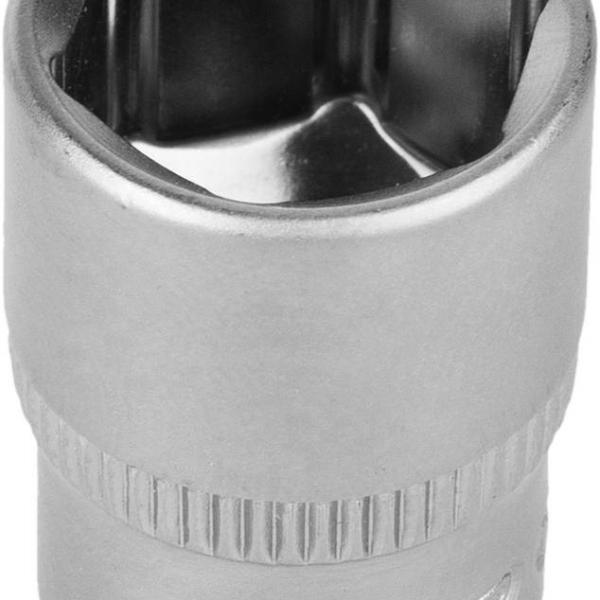 Головка 12 мм1/4" Cr-V,ЗУБР "МАСТЕР" FLANK ,хром. покрытие 27715-12