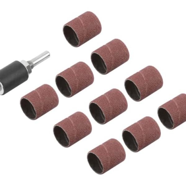 Бандаж наждачный и барабан наждачный, набор 10+1 шт. 36914