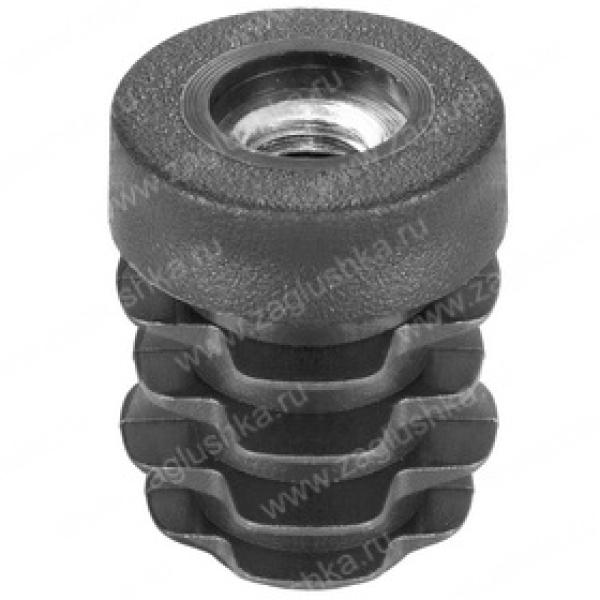 Заглушка с резьбой М8 для труб диаметром 22 мм 22М8ЧН